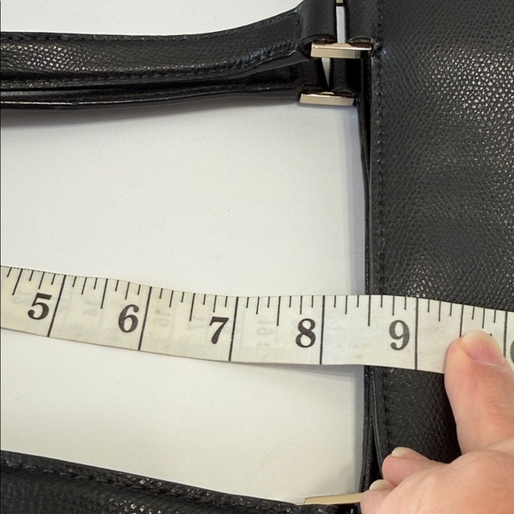 Kate Spade Black and Pink Rose Nylon And Leather Floral Tote. Previously Loved - Picture 15 of 15